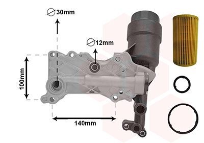 VAN WEZEL Õliradiaator, mootoriõli 30013703 VAN WEZEL 30013703 Õlijahuti Mercedes C204 hind