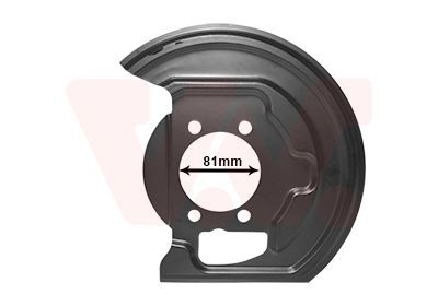 VAN WEZEL Bremseskjold 3388372 3388372 Bremseskjold NISSAN GT-R VAN WEZEL