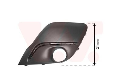 Grille de ventilation, pare-chocs VAN WEZEL 4021593 VAN WEZEL 4021593 Grille prise air inférieure PEUGEOT 107 2010