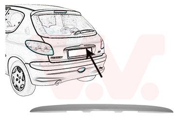 VAN WEZEL Enjoliveur, pare-chocs 4028459 4028459 Bandeau pare-choc PEUGEOT 406 VAN WEZEL