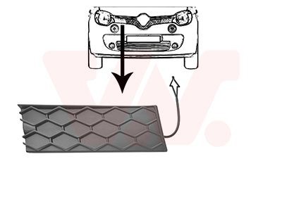 VAN WEZEL Grelha de radiador 4368512 VAN WEZEL 4368512 Grelha frontal Captur II preço