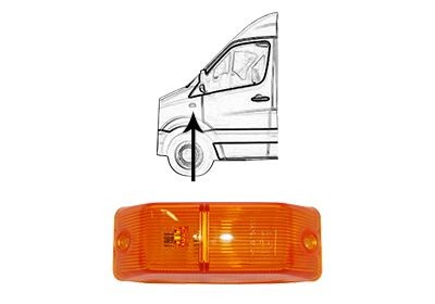 Luce demarcazione laterale VAN WEZEL 5862975 VAN WEZEL 5862975 Indicatori di direzione Volkswagen LT 2001