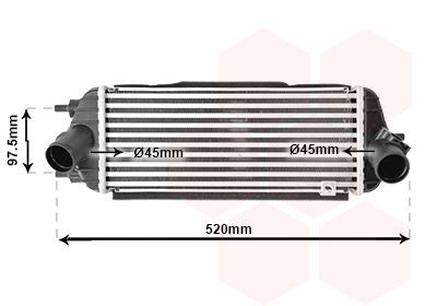 VAN WEZEL Intercooler 83004281 Radiator intercooler VAN WEZEL STONIC 83004281 billige