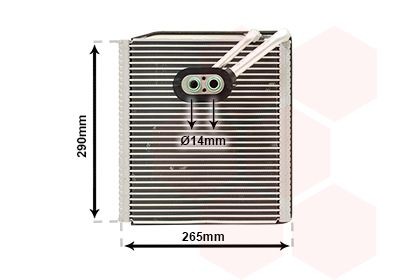 VAN WEZEL Výparník klimatizácie 8300V294 VAN WEZEL 8300V294 Výparník klimatizácie Kia Ceed JD originálne cena