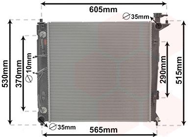 VAN WEZEL Radiators, Motora dzesēšanas sistēma 83012711 Ūdens radiatori VAN WEZEL RIO 83012711 lēti