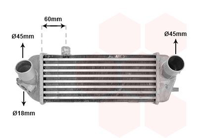 VAN WEZEL Vahejahuti 83014700 VAN WEZEL 83014700 Õhuradiaator Hyundai i20 pb originaal hind