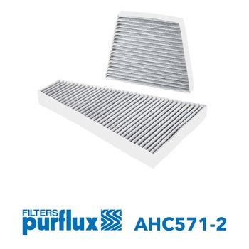 PURFLUX Kupéfilter AHC571-2 PURFLUX AHC571-2 pollenfilter VW Phaeton 3d pris