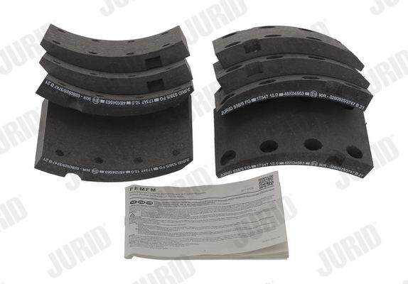 JURID Brake Lining Kit, drum brake 1734715380 1734715380 JURID handbrake for KIA RIO
