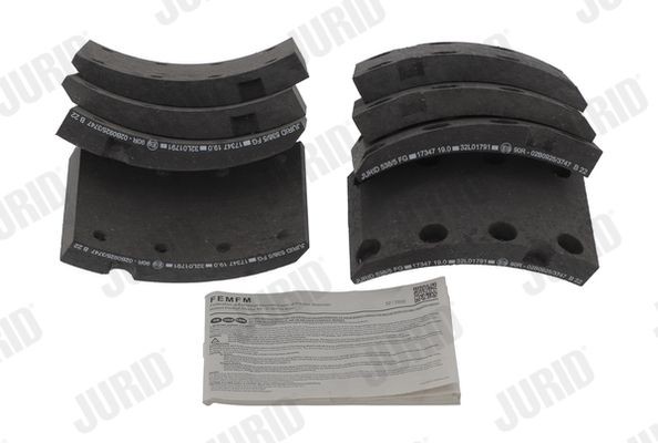 JURID Remvoeringsset, trommelrem 1734725380 1734725380 Handremschoenen JURID AUDI COUPE