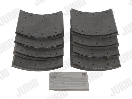 JURID Remvoeringsset, trommelrem 1903001230 Land Rover DISCOVERY Handremschoenen JURID 1903001230