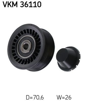 Τροχαλία παρέκκλισης, ιμάντας poly-V SKF VKM 36110 SKF VKM 36110: Τροχαλια αδρανειας Renault MEGANE 2023
