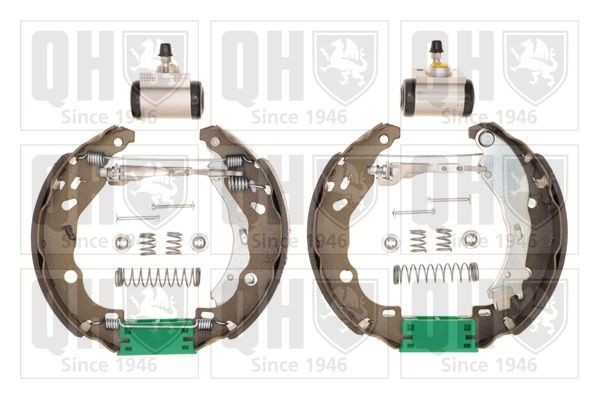 QUINTON HAZELL Brake Shoe Set BS1200K2 BS1200K2 QUINTON HAZELL brake drums and pads for PEUGEOT