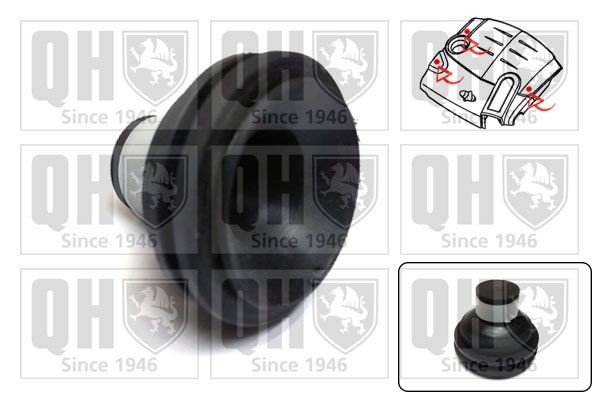 QUINTON HAZELL Anslagsbuffer, motortildekning EM4839 Motor- / understellbeskyttelse Opel W13 EM4839 QUINTON HAZELL