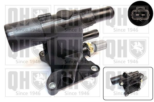 QUINTON HAZELL Termostaattikotelo QTH893CF FIAT TEMPRA jäähdytysnesteen laippa QUINTON HAZELL QTH893CF