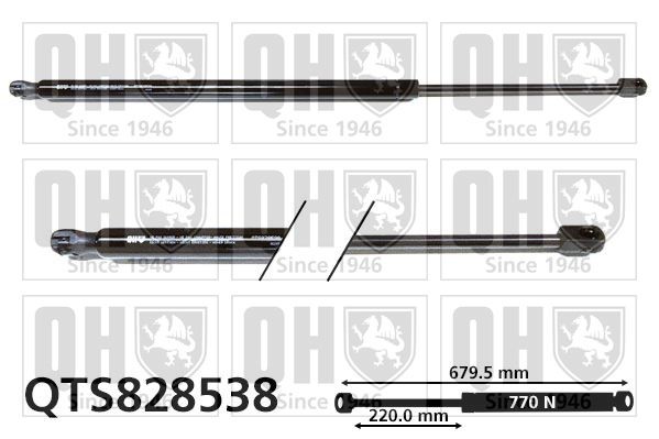 QUINTON HAZELL Vérin de coffre QTS828538 QTS828538 Vérin électrique de coffre MERCEDES-BENZ VITO QUINTON HAZELL