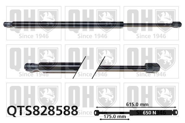 QUINTON HAZELL Kaasujousi, tavaratila QTS828588 QUINTON HAZELL QTS828588 Jaguar XF Sportbrake 250 takaluukun kaasujousi hinta