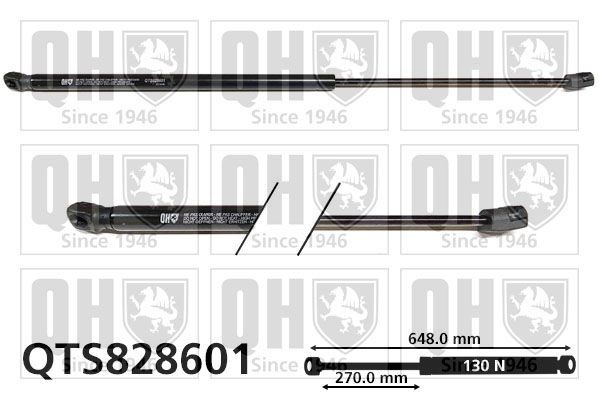 QUINTON HAZELL Kaasujousi, konepelti QTS828601 QUINTON HAZELL QTS828601 Porsche 997 Targa konepellin kaasujousi hinta