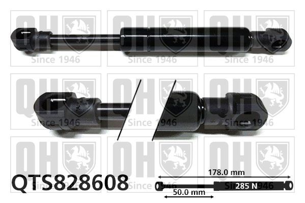 QUINTON HAZELL Gasfjäder till baklucka QTS828608 QUINTON HAZELL QTS828608 Gasfjäder till baklucka