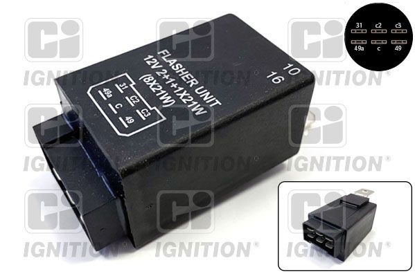 QUINTON HAZELL Blinkerrelais XFL131 Blinkerrelais QUINTON HAZELL Renault CLIO XFL131