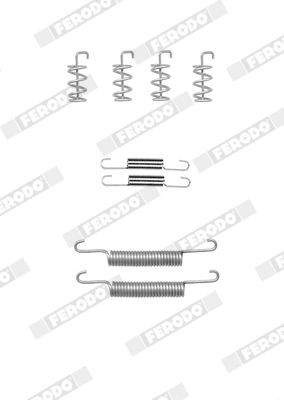 FERODO Lisakomplekt, Piduriklotsid FBA158 FBA158 Lisakomplekt piduriklotsid VOLVO 340-360 FERODO