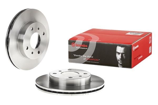 BREMBO Remschijf 09.5449.11 09.5449.11 BREMBO Remschijf set Nissan B15 prijs