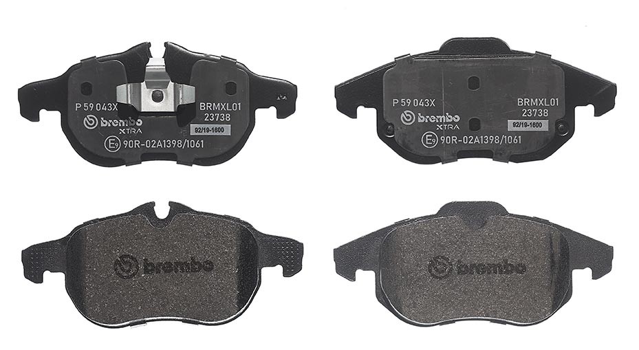 Plaquettes de frein BREMBO P 59 043X BREMBO Xtra P 59 043X: Plaquettes de frein Saab 9-3 2008