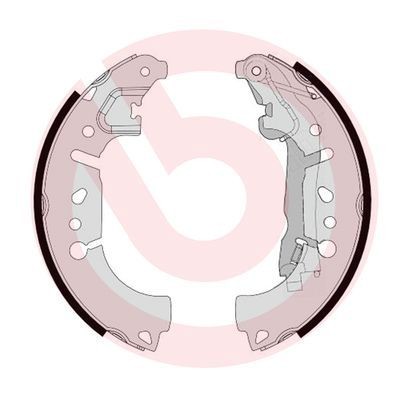 BREMBO Remschoenset S 23 580 Fiat FIORINO Remschoenen BREMBO S 23 580