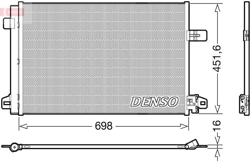 Condenseur, climatisation DENSO DCN32028 DENSO DCN32028 Condenseur de climatisation Volkswagen MULTIVAN 2016