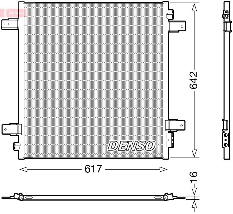 DENSO Kondenzátor klimatizácie DCN46027 Chladič klimatizácie DENSO Nissan SKYLINE DCN46027