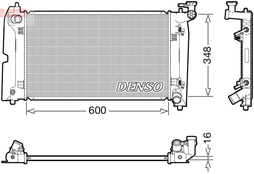 DENSO Ψυγείο, ψύξη κινητήρα DRM50111 DENSO DRM50111 Ψυγειο νερου Toyota Avensis T22 Combi τιμες