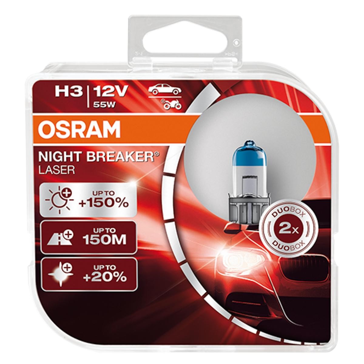 OSRAM Żiarovka pre diaľkový svetlomet 64151NL-HCB cena Žiarovka hlavného svetlometu Alfa Romeo 907A 64151NL-HCB OSRAM