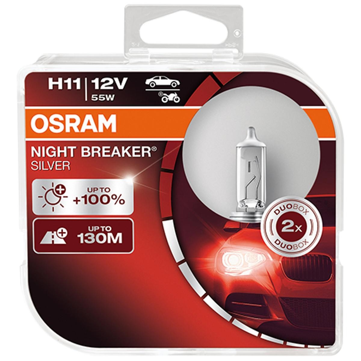 Λυχνία, μεγάλα φώτα OSRAM 64211NBS-HCB OSRAM NIGHT BREAKER SILVER 64211NBS-HCB: Λυχνία προβολέα Chrysler GRAND VOYAGER 2009