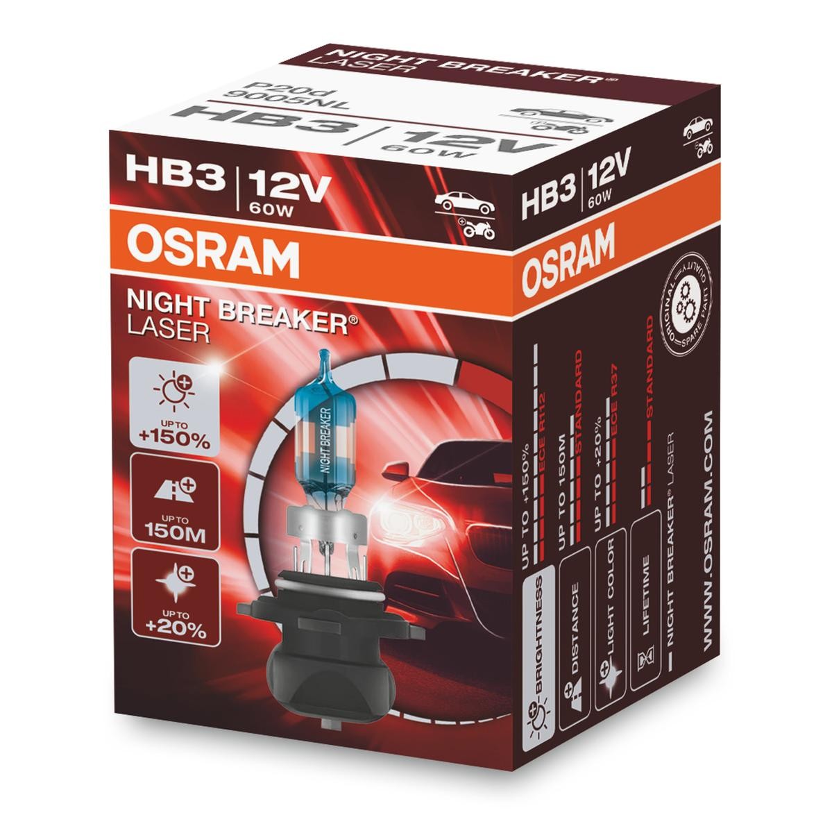 OSRAM Λυχνία, μεγάλα φώτα 9005NL OSRAM 9005NL Λάμπα προβολέα γνήσια INFINITI