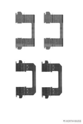 HERTH+BUSS JAKOPARTS Kit accessori, pastiglia freno J3661030 J3661030 costo Kit accessori, pastiglia freno BMW Serie 6 HERTH+BUSS JAKOPARTS