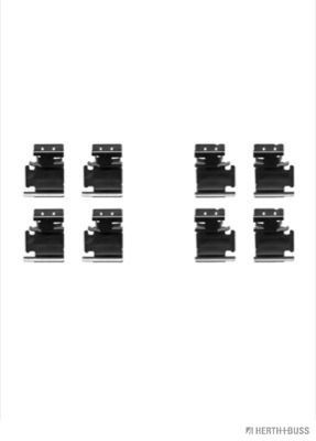 HERTH+BUSS JAKOPARTS Accessory Kit, disc brake pads J3662029 Opel GT HERTH+BUSS JAKOPARTS brake pad fitting kit J3662029