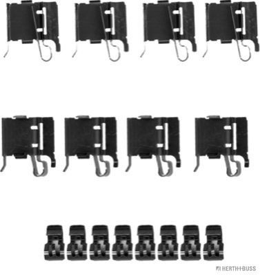 HERTH+BUSS JAKOPARTS Kit d'accessoires, plaquette de frein à disque J3662039 Toyota RAV 4 Kit d'accessoires, plaquette de frein à disque HERTH+BUSS JAKOPARTS J3662039