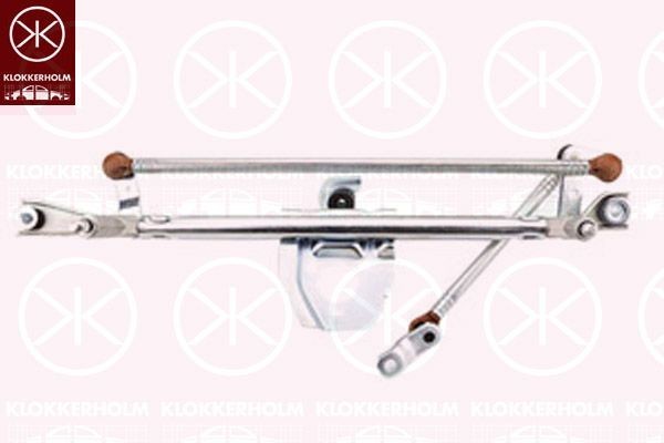 KLOKKERHOLM Ruitenwissermechaniek 50973280 Seat LEON Ruitenwissermechanisme KLOKKERHOLM 50973280
