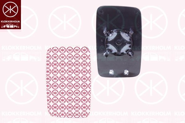 KLOKKERHOLM Peililasi, ulkopeili 95681070 95681070 KLOKKERHOLM Sivupeilin lasi VW AMAROK