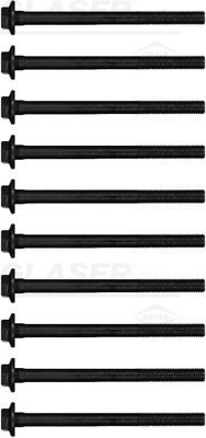 GLASER Klapikaanekruvikomplekt T84996-00 Plokikaane poldid GLASER Jeep CJ5 - CJ8 T84996-00