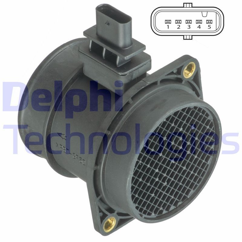 Gaisa masas mērītājs DELPHI AF10391-12B1 DELPHI AF10391-12B1 Gaisa masas mērītājs KIA CARENS 2003
