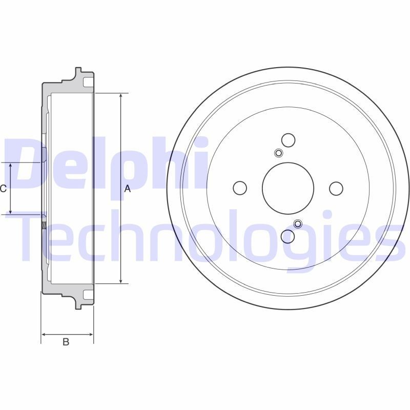Piduritrummel DELPHI BF547 DELPHI BF547: Piduritrummel Toyota YARIS 2019