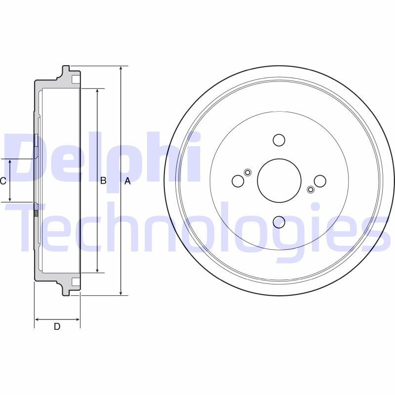 DELPHI Ταμπούρο BF560 Ταμπούρο DELPHI Toyota AYGO BF560