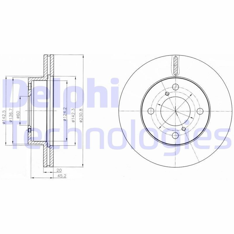 Brake disc DELPHI BG4271C DELPHI BG4271C SUZUKI ALTO 2017 brake discs price
