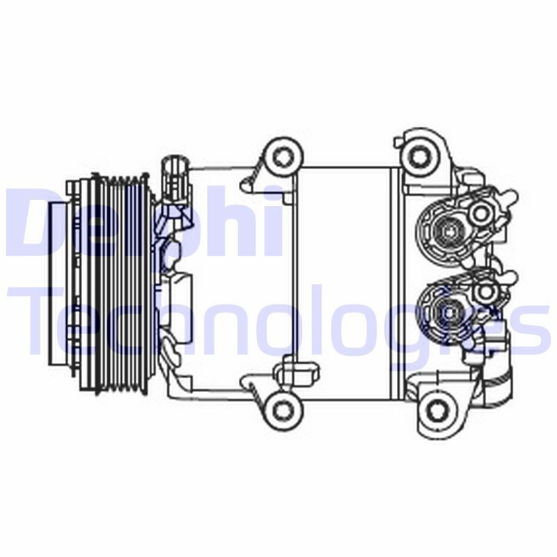 DELPHI Aircopomp CS20466 DELPHI CS20466 Airco Ford Fiesta JA8 2012