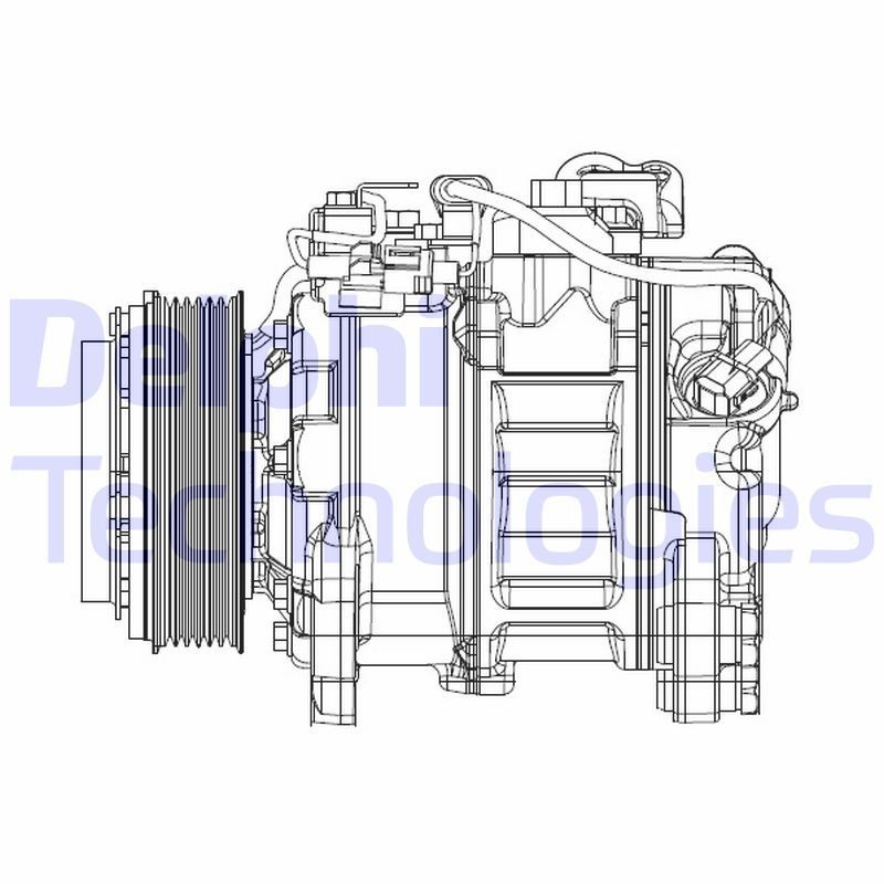 AC-kompressor DELPHI CS20501 DELPHI CS20501 Kompressor till AC BMW 6-serie 2014
