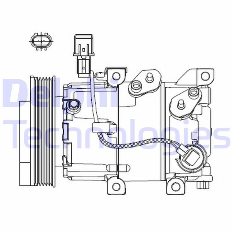 AC-kompressor DELPHI CS20518 DELPHI CS20518 Klimakompressor KIA CERATO 2019