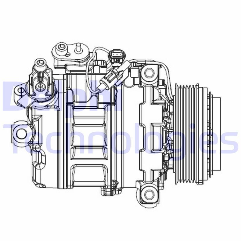 DELPHI Ilmastoinnin kompressori CS20547 DELPHI CS20547 BMW E9 Coupe ilmastoinnin kompressori hinta