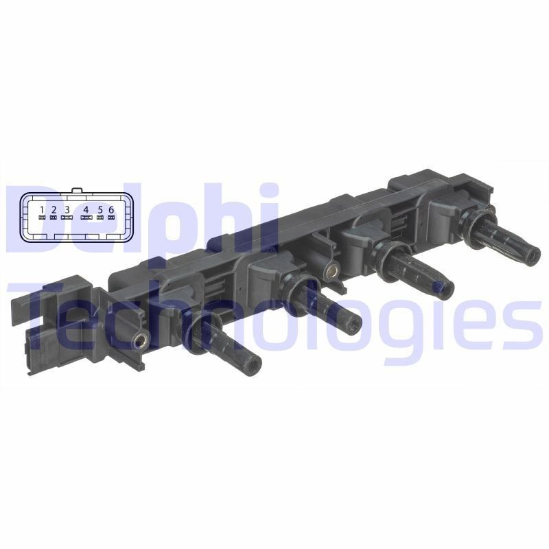 DELPHI Bobine GN10502-12B1 Bobine Peugeot 6C_ GN10502-12B1 DELPHI
