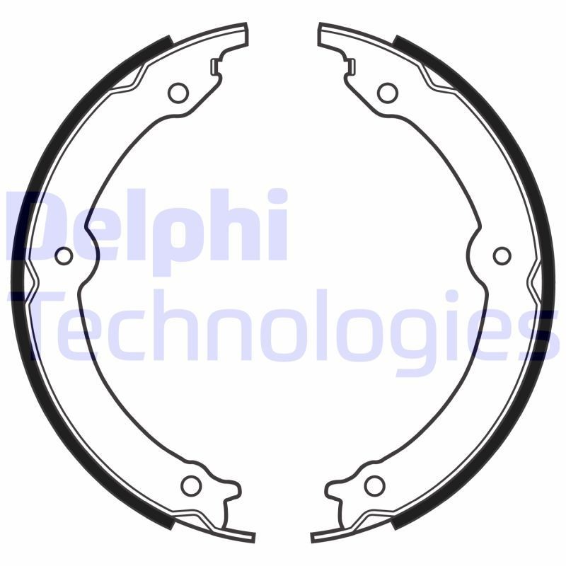 DELPHI Bromsbacksats LS2152 DELPHI LS2152 Bromsbackar PORSCHE 911 original