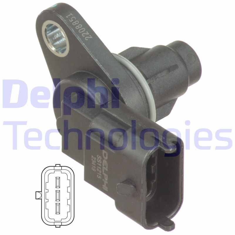 DELPHI Sensor, posição da árvore de cames SS11215 DELPHI SS11215 Sensor posição da árvore de cames Hyundai i30 GD a um preço acessível